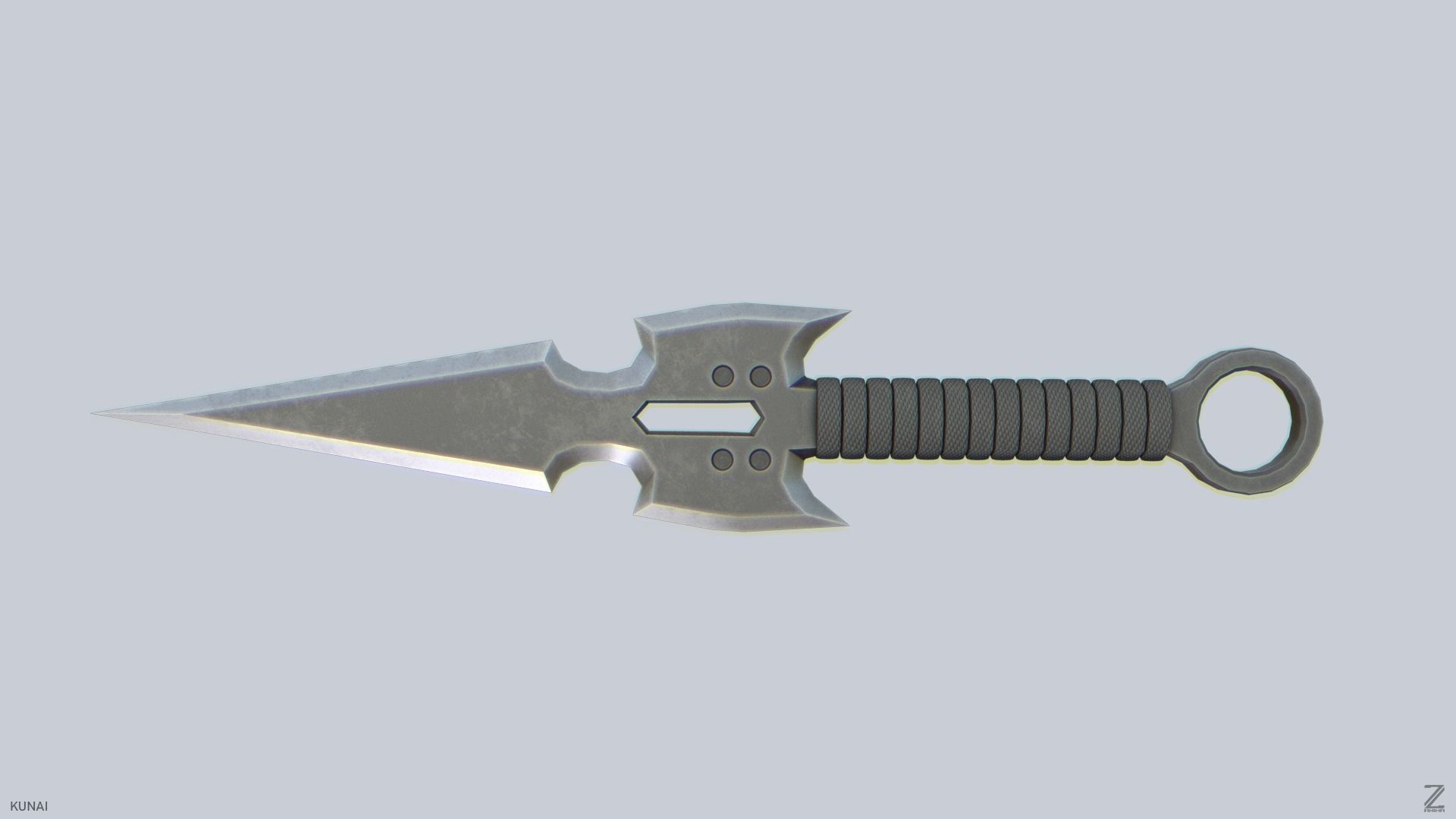 Kunai Low-poly 3D model_5