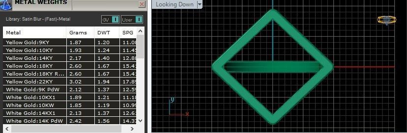 lightweight square minimal ring 110-MW 3D print model_14
