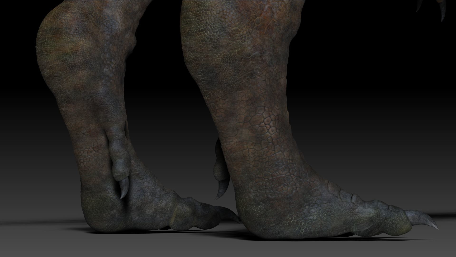 Dinosaur Pachycephalosaurus Sculpt Project 3D model_16