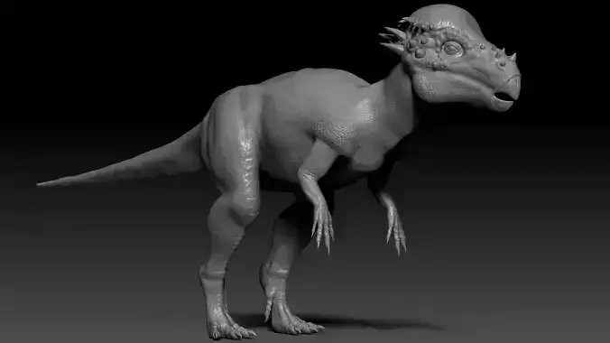 Dinosaur Pachycephalosaurus Sculpt Project
