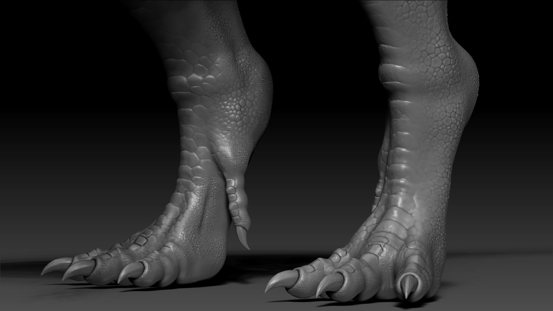 Dinosaur Pachycephalosaurus Sculpt Project 3D model_3