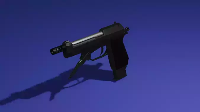 low poly Beretta 93R