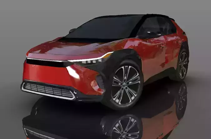 Toyota bZ4X Hi 2023 3D model Game Ready Asset