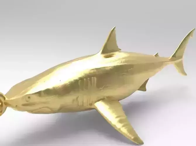  Shark Pendant  Necklace Sea Animal  Charm Ocean Overlord