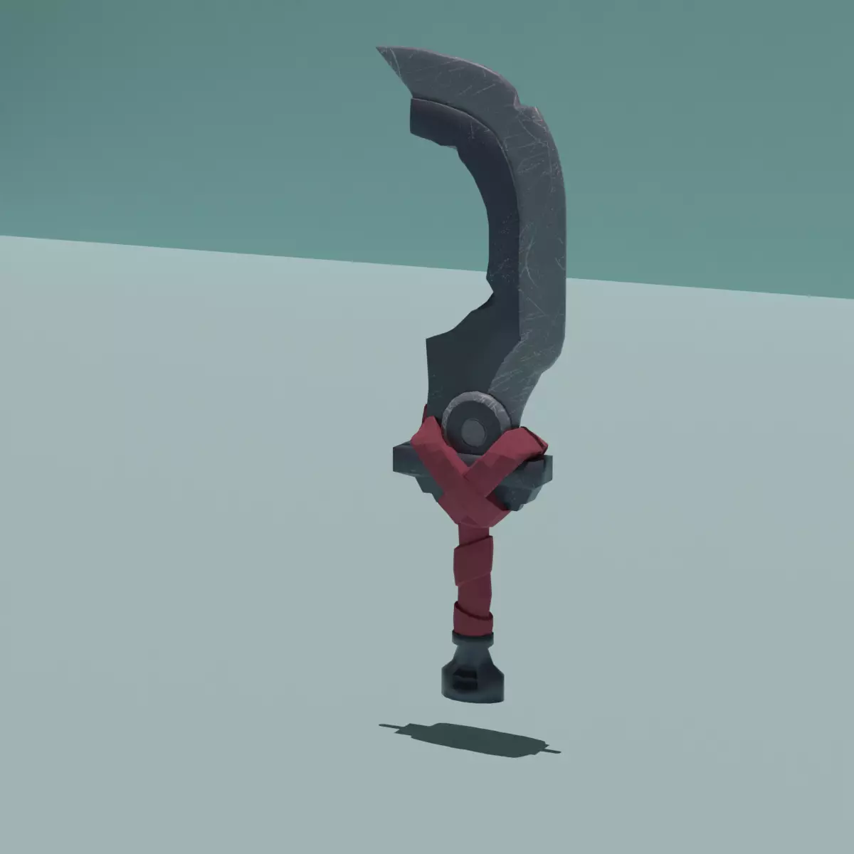 Game Ready Asset - Stylized Battle Sword Free 3D model_0