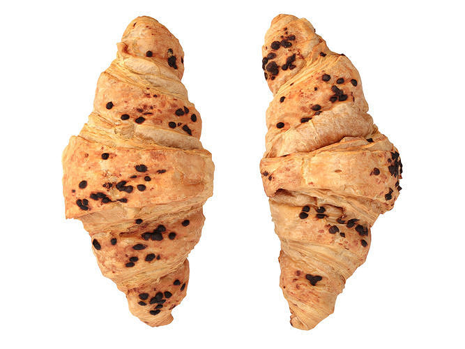 Croissant With Chocolate Chip   3D model 7