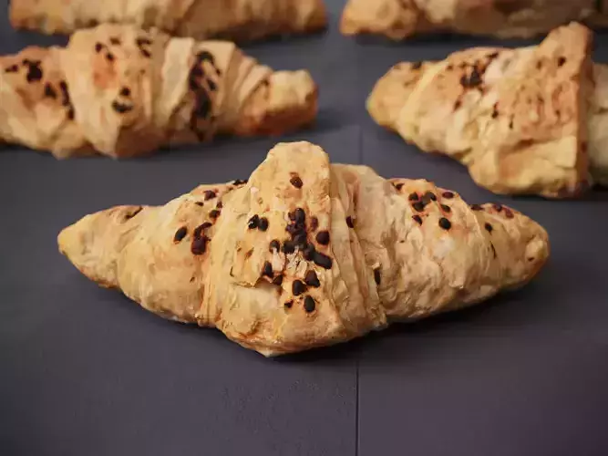 Croissant With Chocolate Chip  