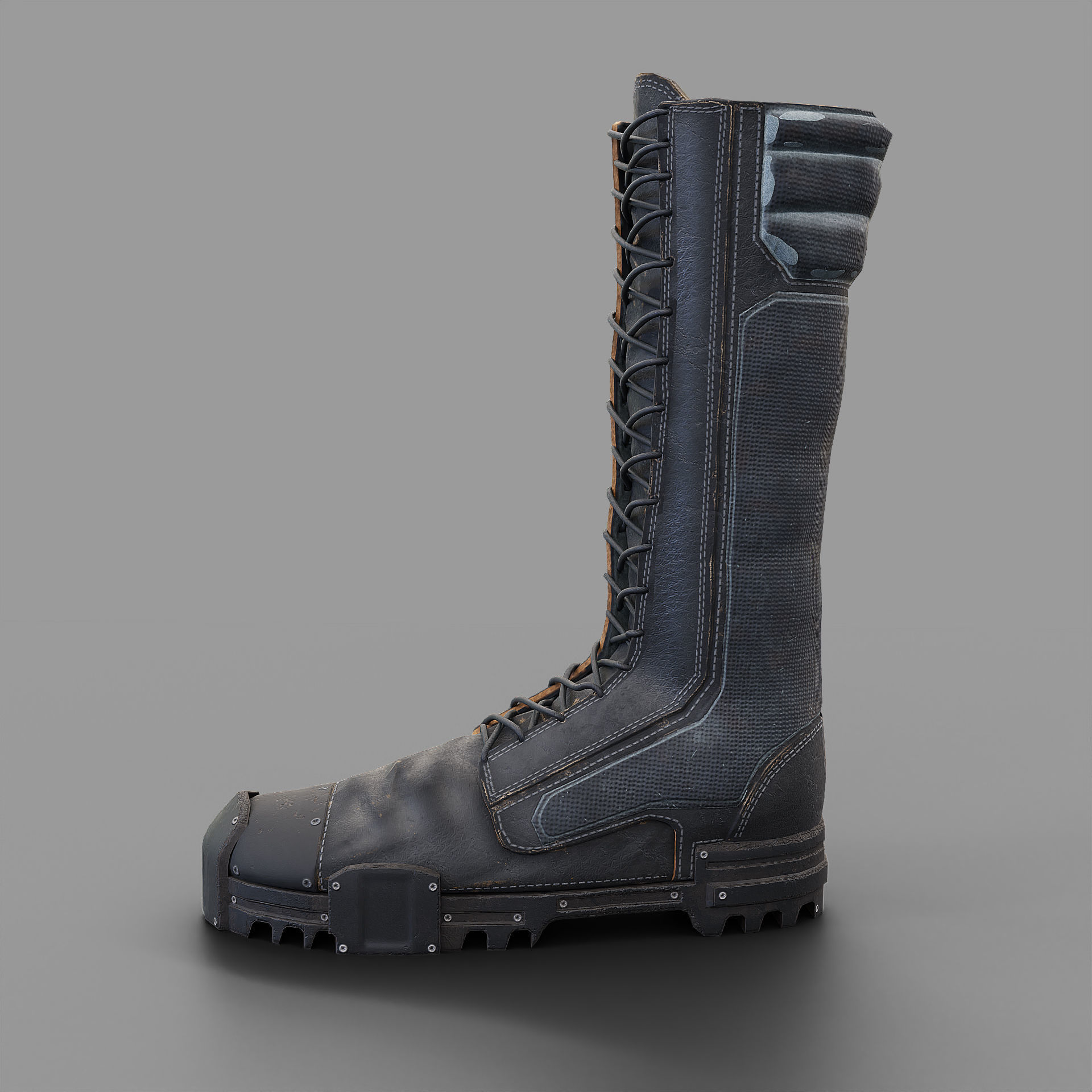 Combat Boots 3D model_2