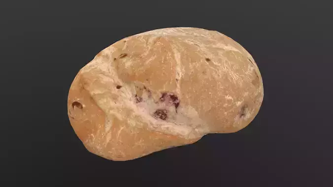 Cranberry Bread AR VR PBR  Lowpoly with game ready 3d Model