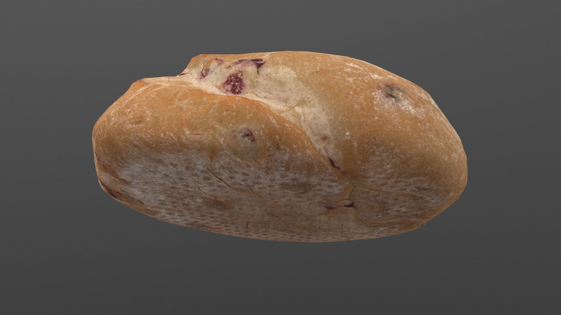 Cranberry Bread AR VR PBR Lowpoly with game ready 3d Model Low-poly 3D model_12