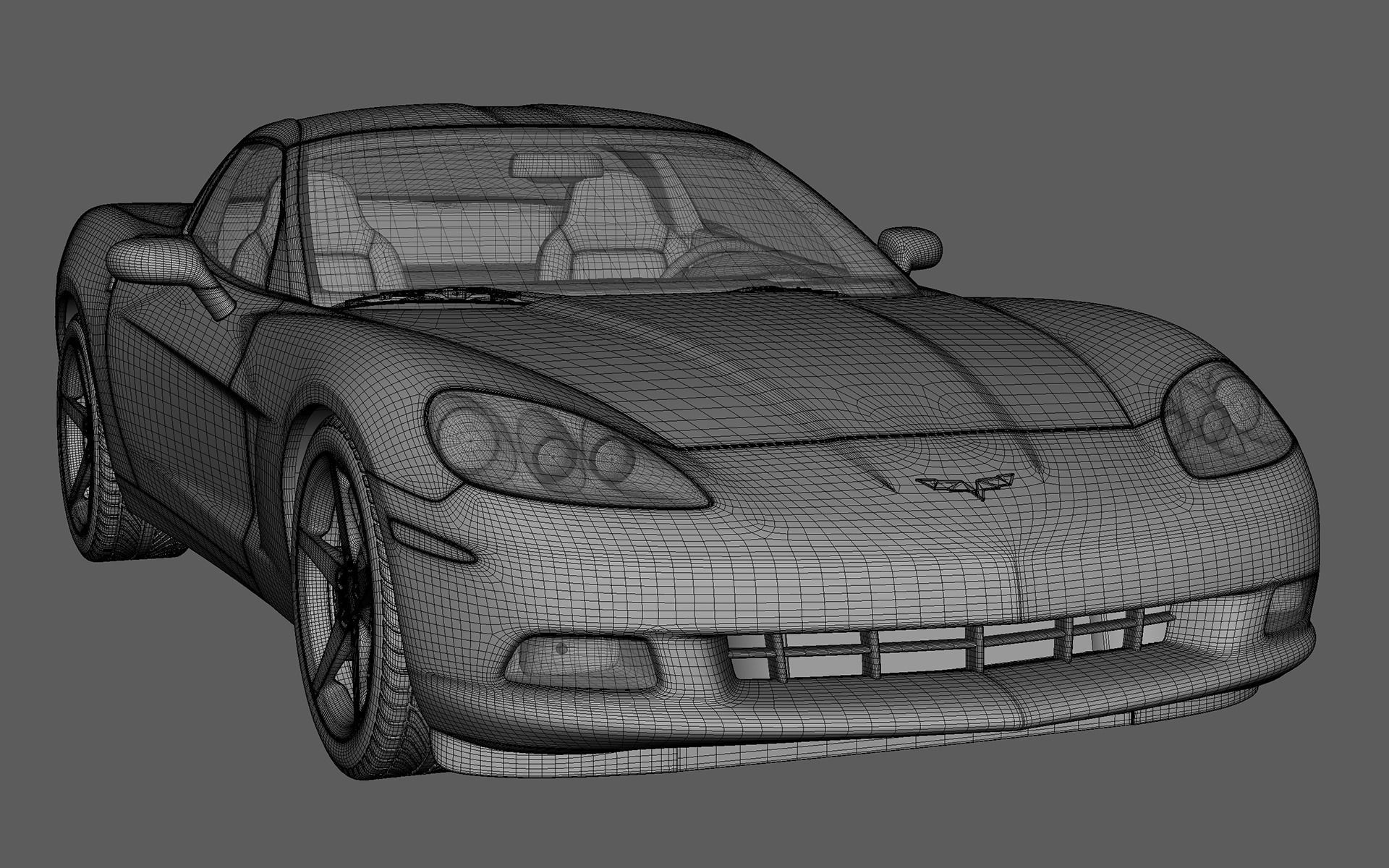 2005 Chevrolet Corvette C6 3D model_7