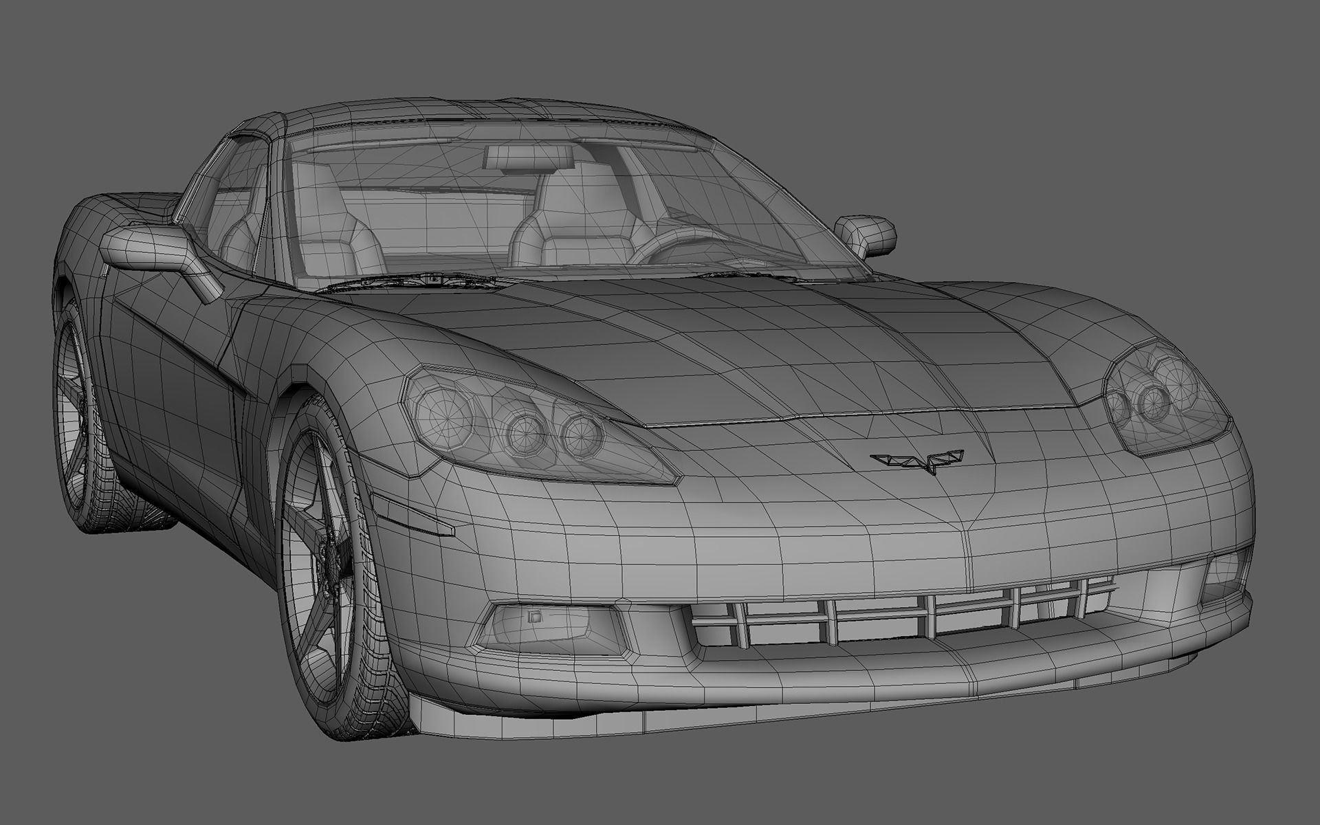 2005 Chevrolet Corvette C6 3D model_6