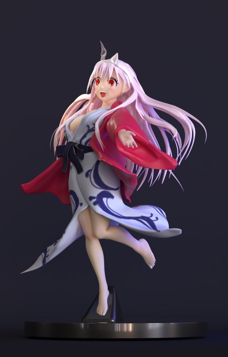 Yuna Yugari 3D print model_1