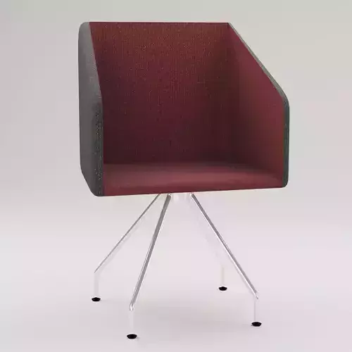 Box Swivel Armchair