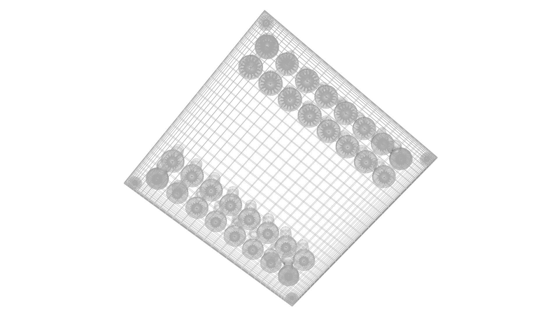 Glass Chess Figures On Glass Chess Board 3D model_20