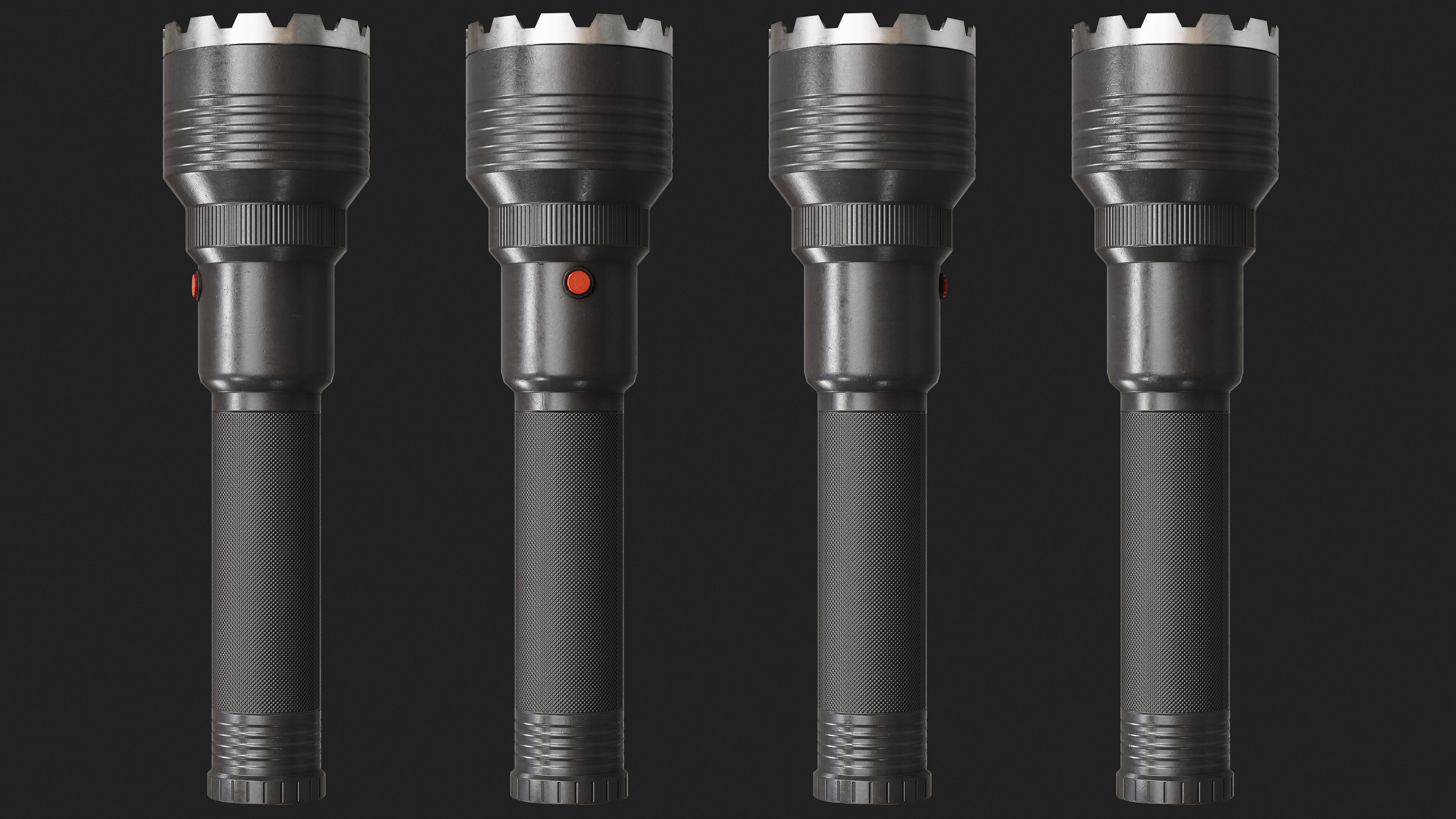 FlashLight 3 Low-poly 3D model_9