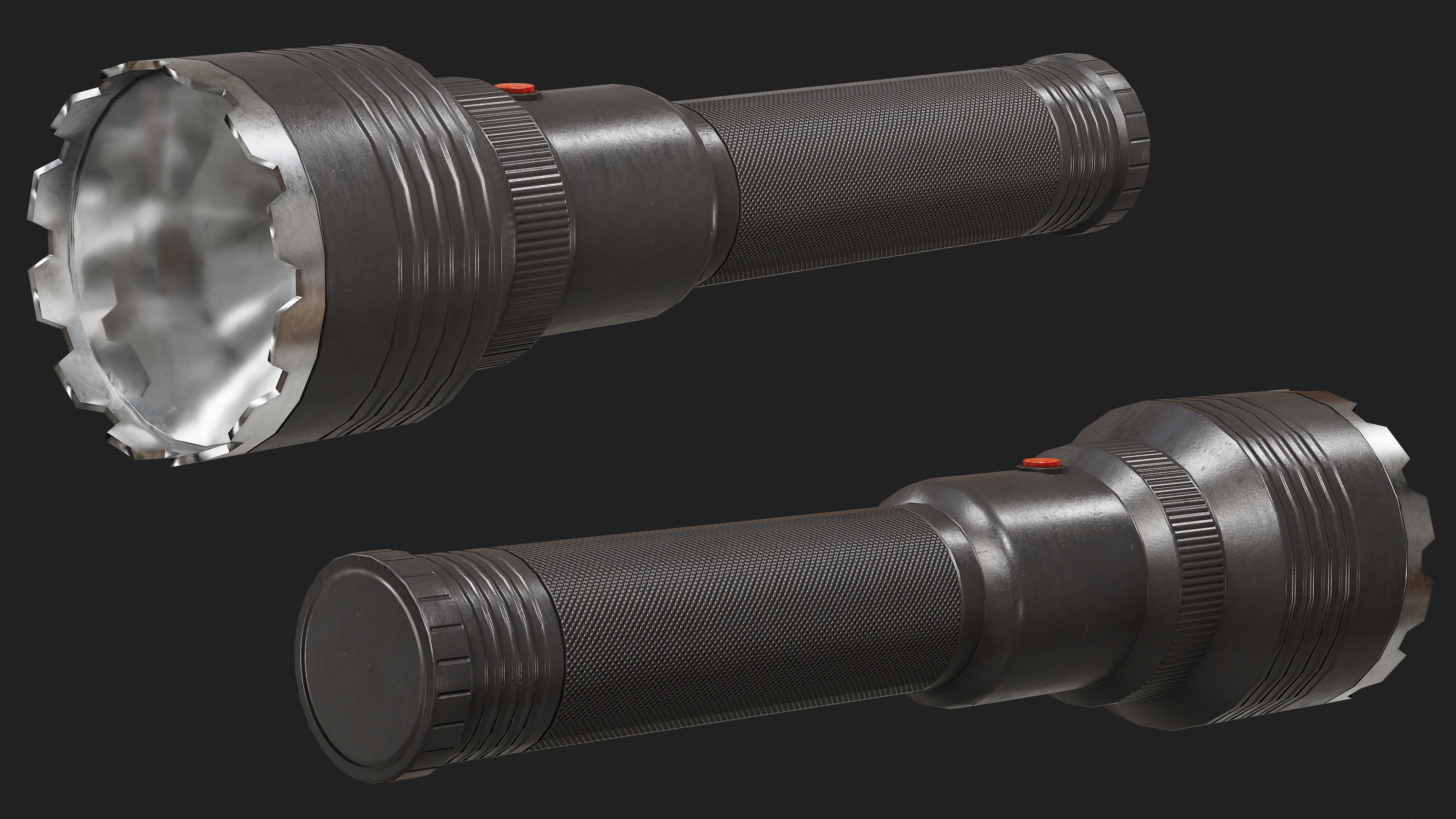 FlashLight 3 Low-poly 3D model_3