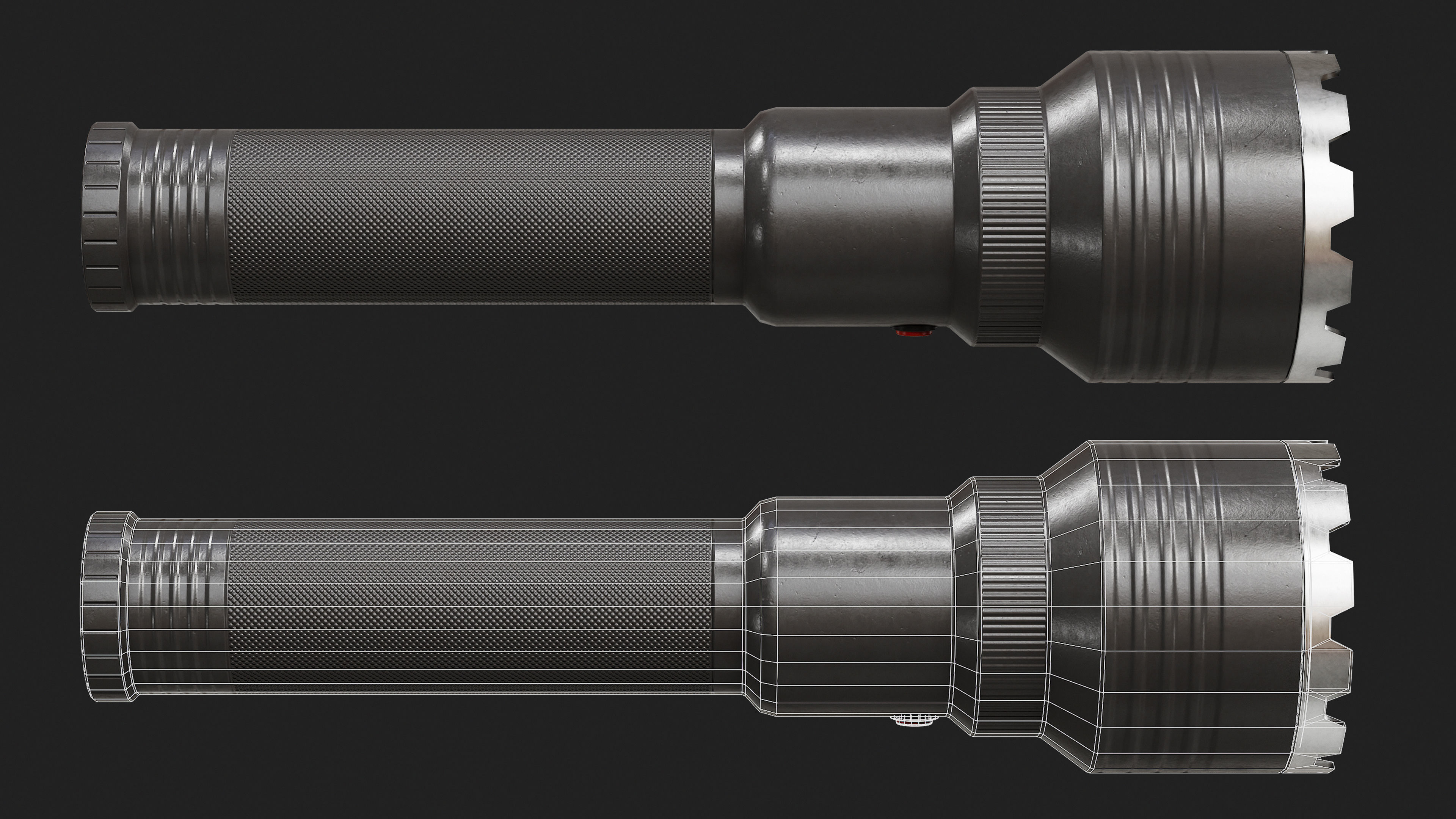 FlashLight 3 Low-poly 3D model_7