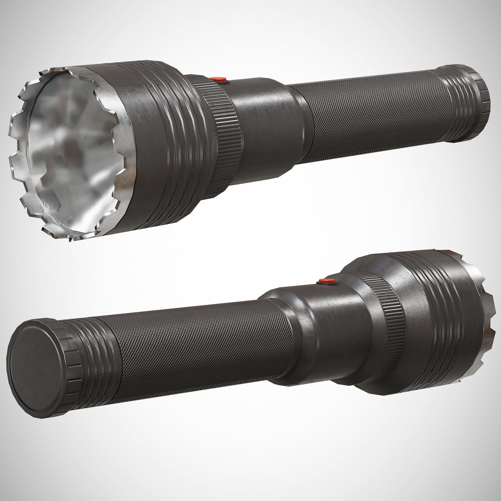 FlashLight 3 Low-poly 3D model_2