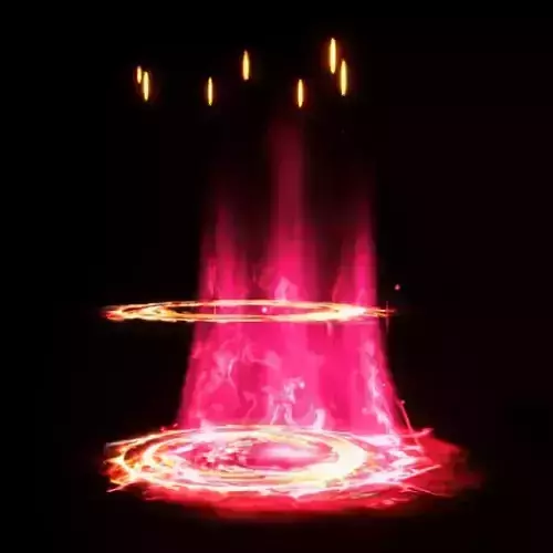 Unreal engine 5 particles fire animation FX 3D model