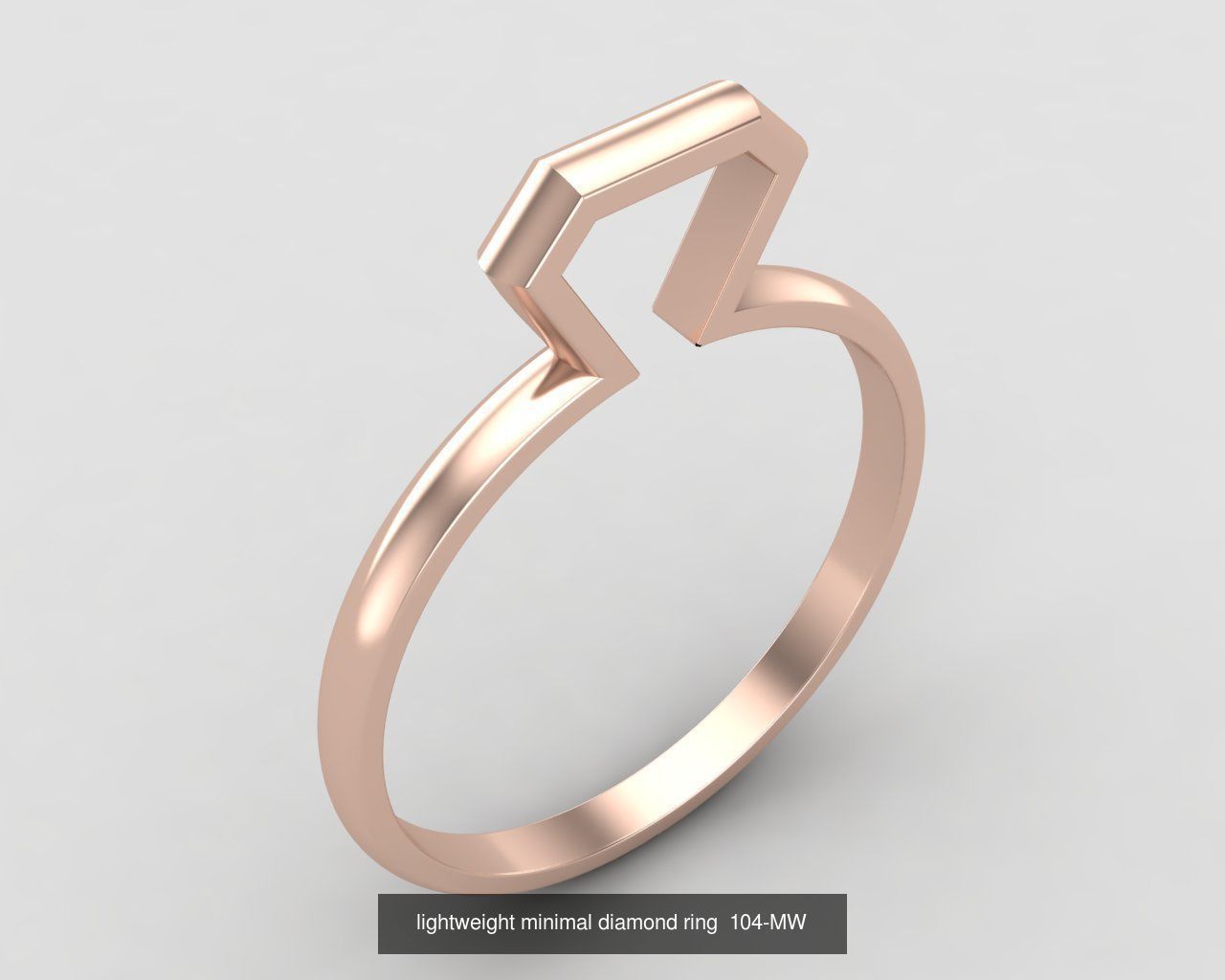 lightweight minimal rings 3D Model Collection_1