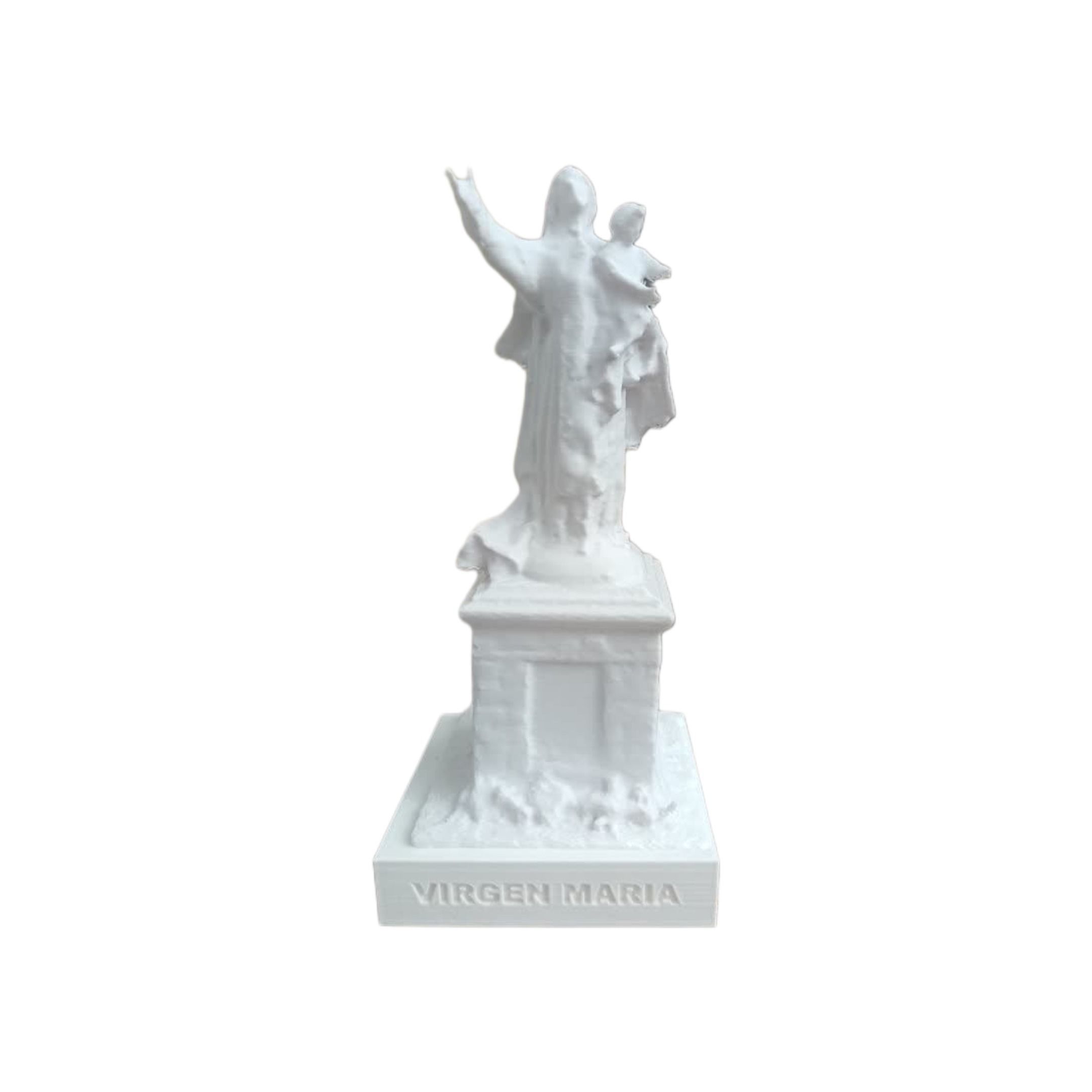 Escultura 3D Virgen Maria ubicado en cerro la virgen Chile 3D print model_5
