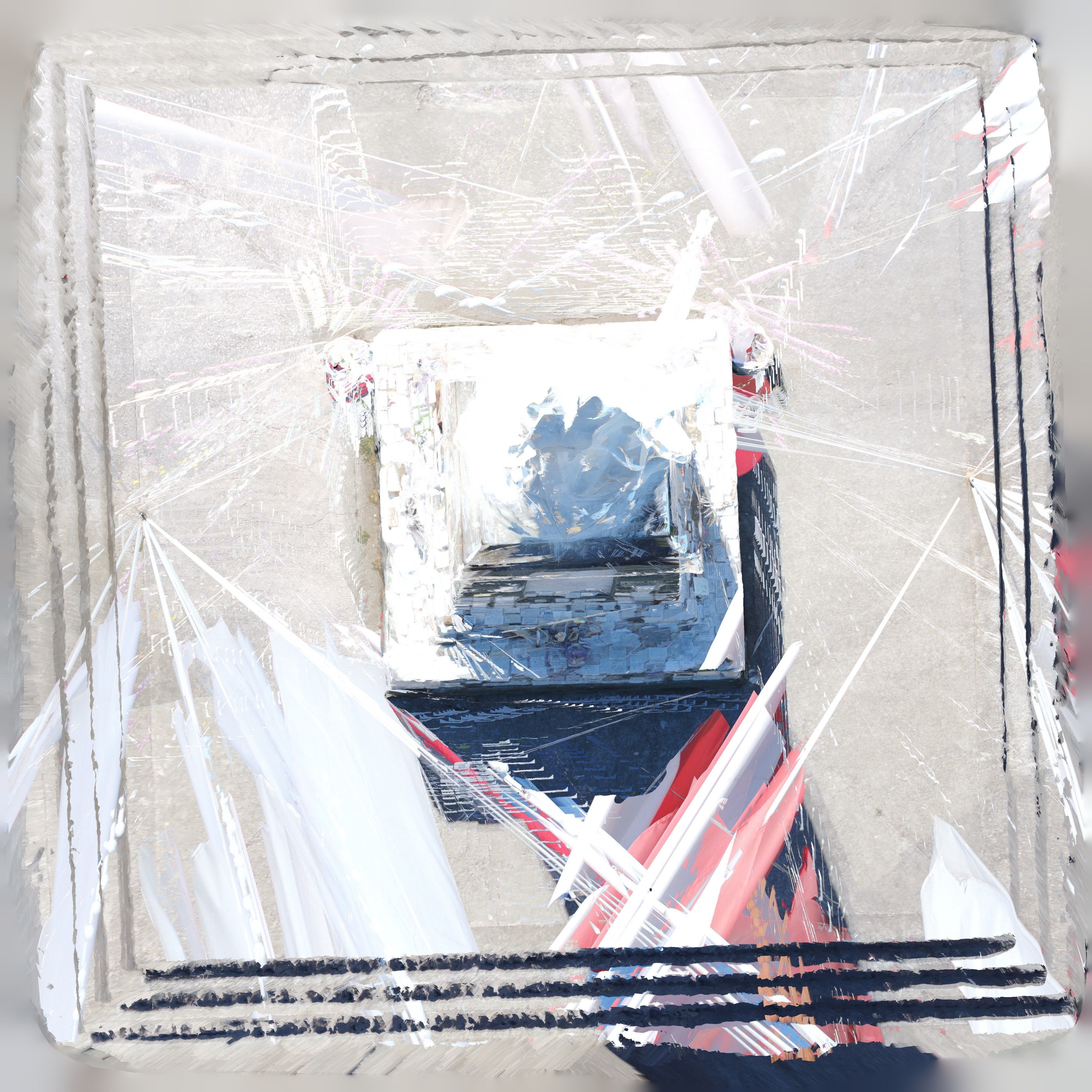 Escultura 3D Virgen Maria ubicado en cerro la virgen Chile 3D print model_7