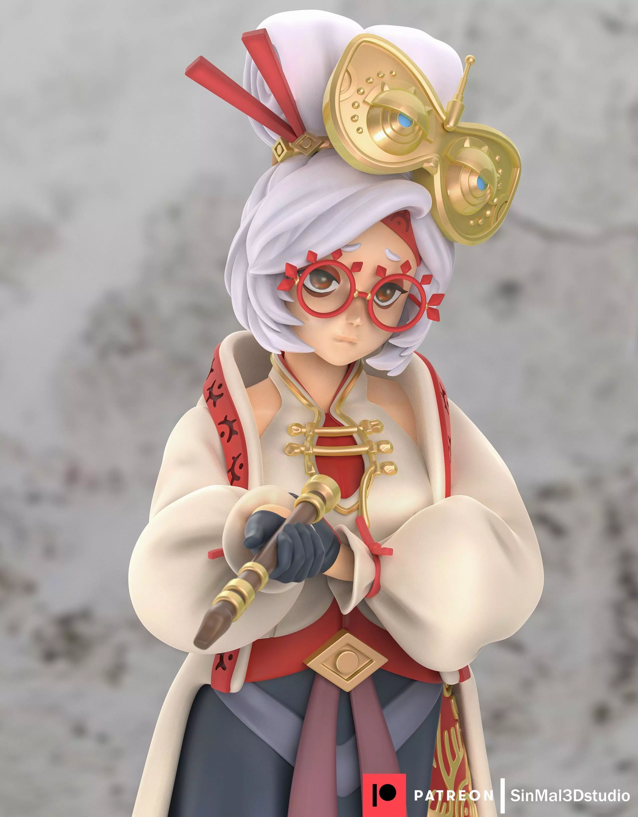  Zelda tears of the kingdom Purah 3D print model 3D print model_0