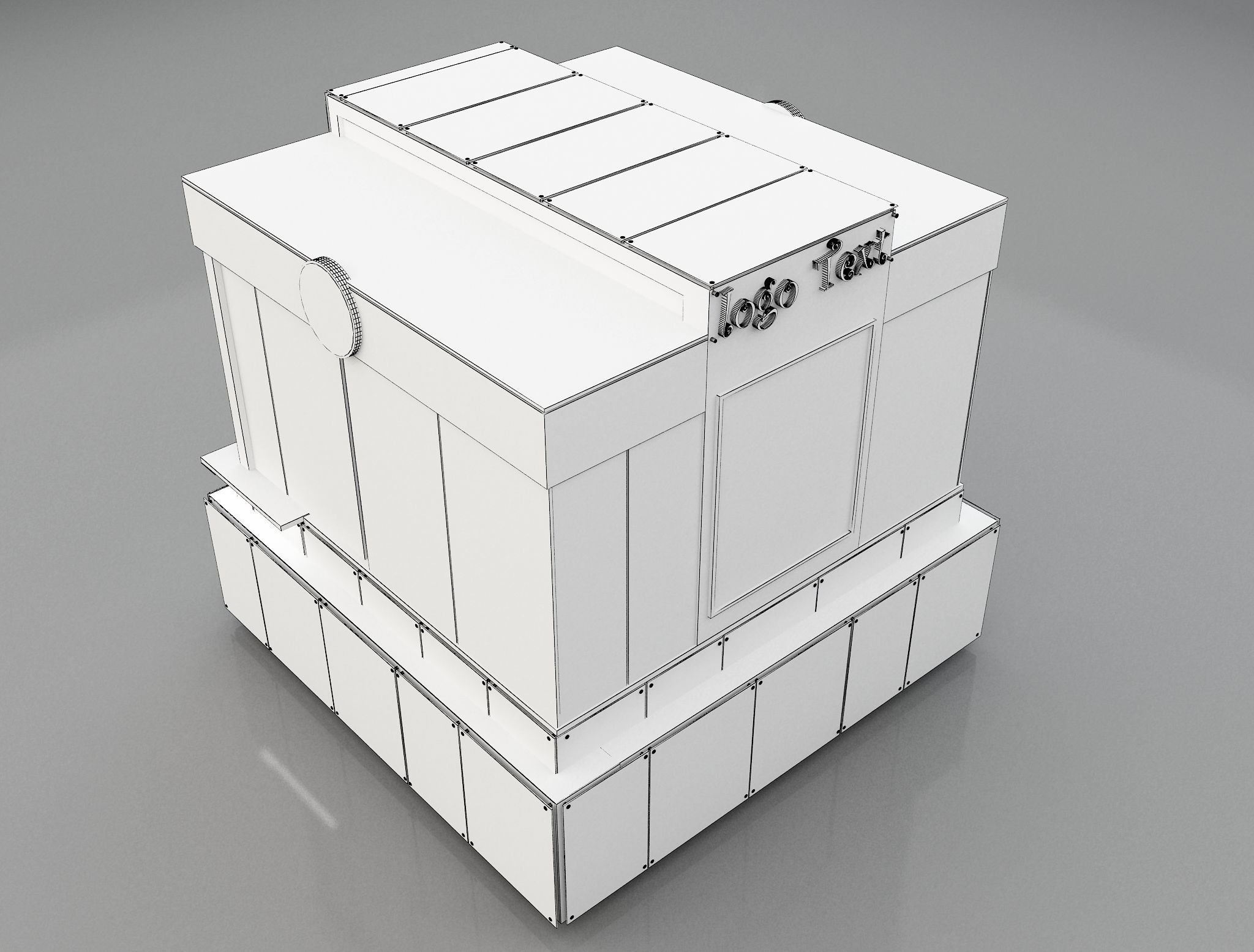 Booth Exhibition Stand a129 3D model_13