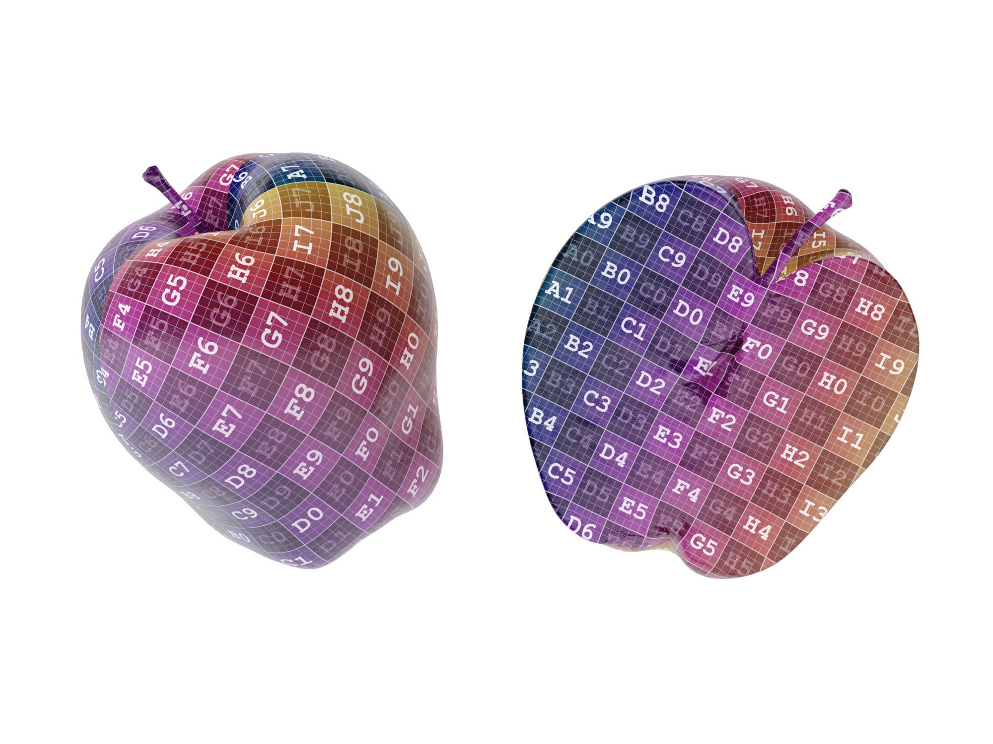 Apples red delicious  3D model_12