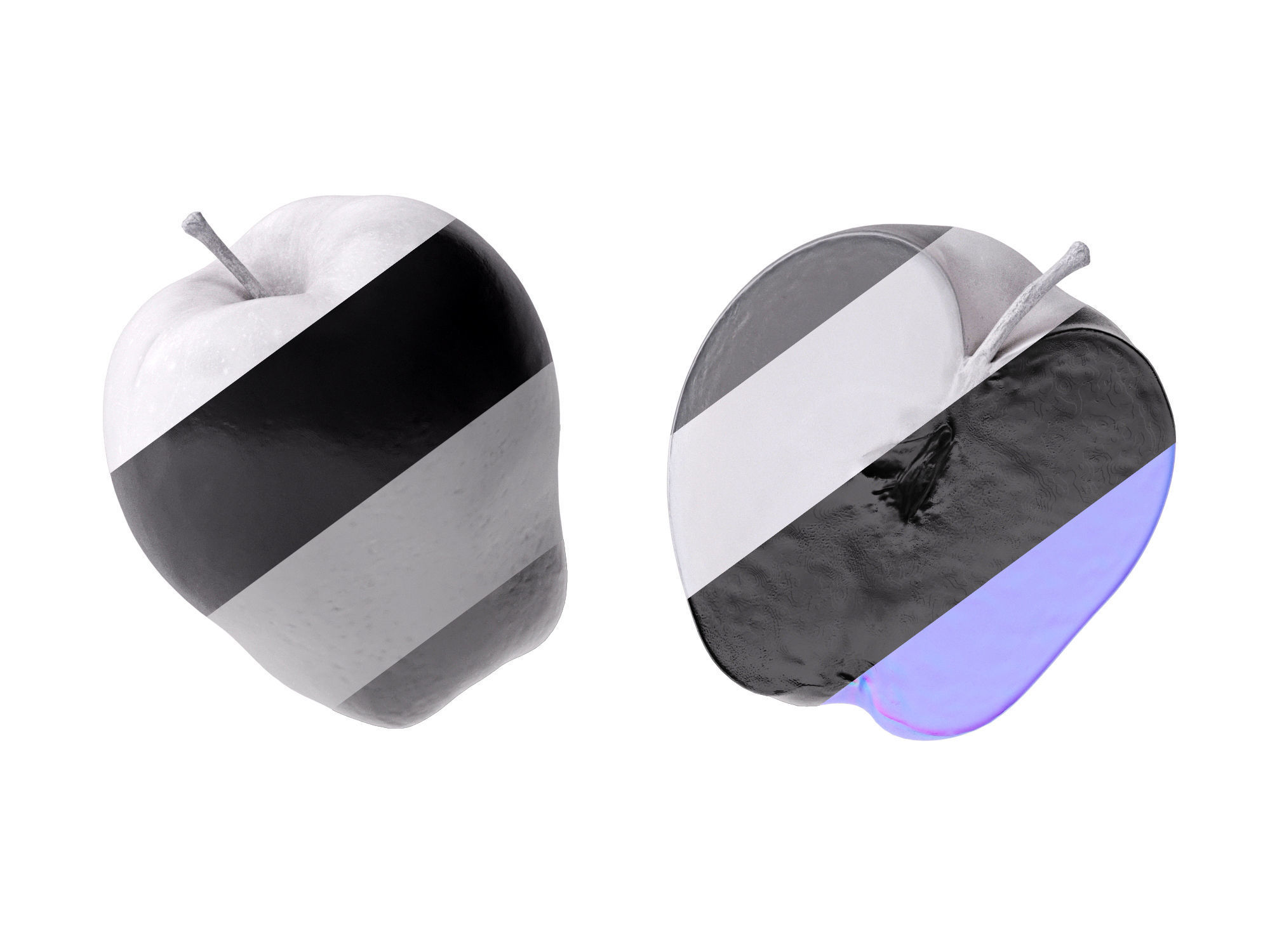 Apples red delicious  3D model_13