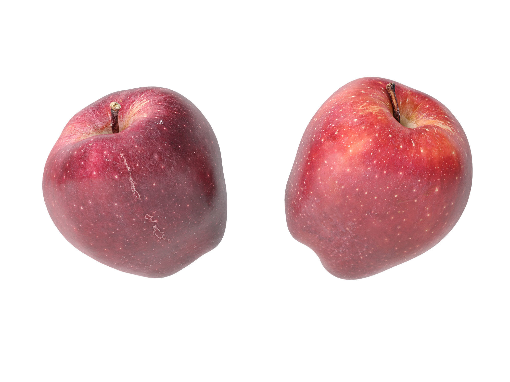 Apples red delicious  3D model_7