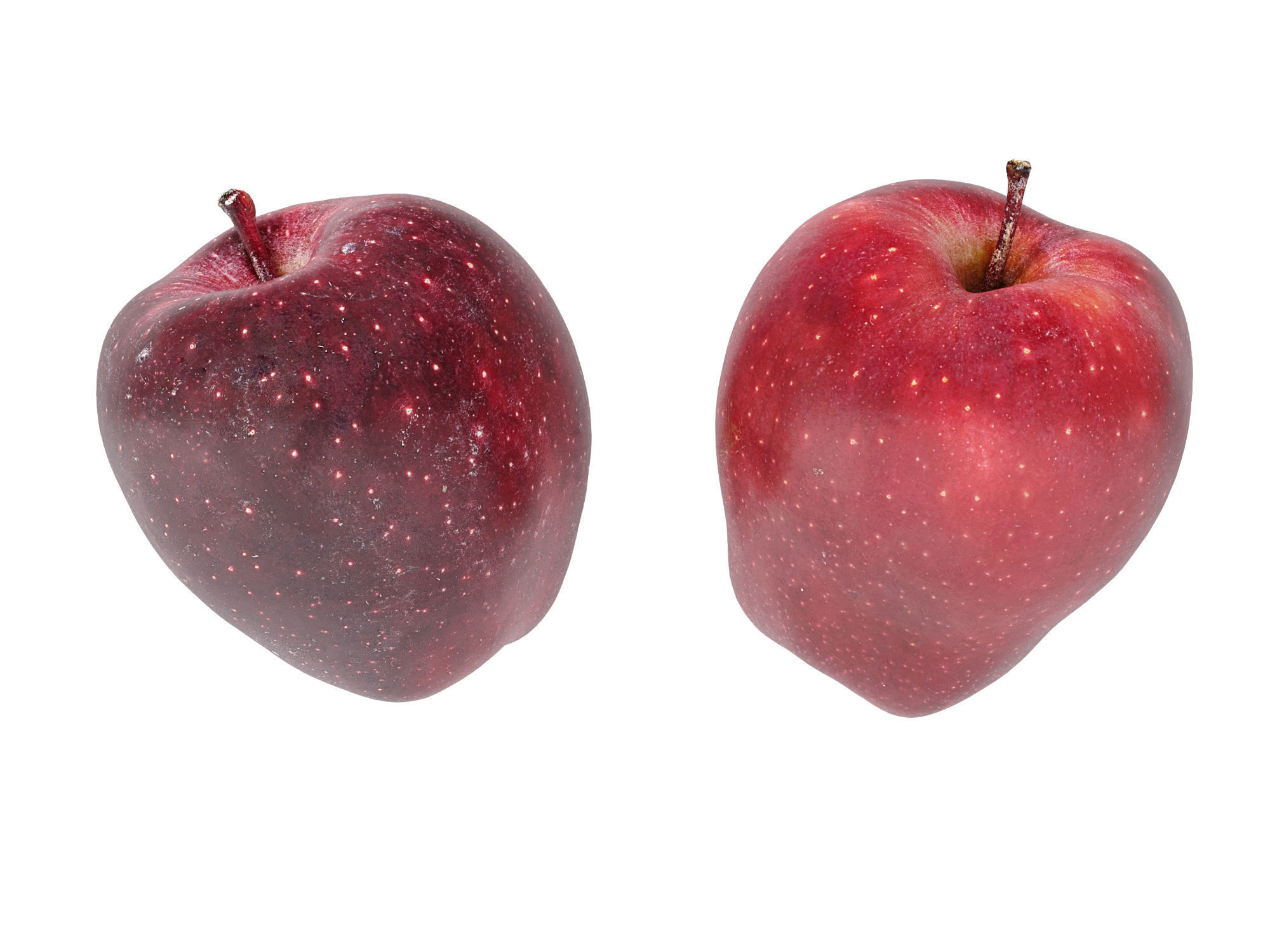 Apples red delicious  3D model_5