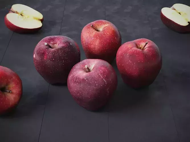 Apples red delicious  3D model 3