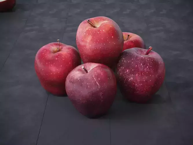 Apples red delicious  3D model