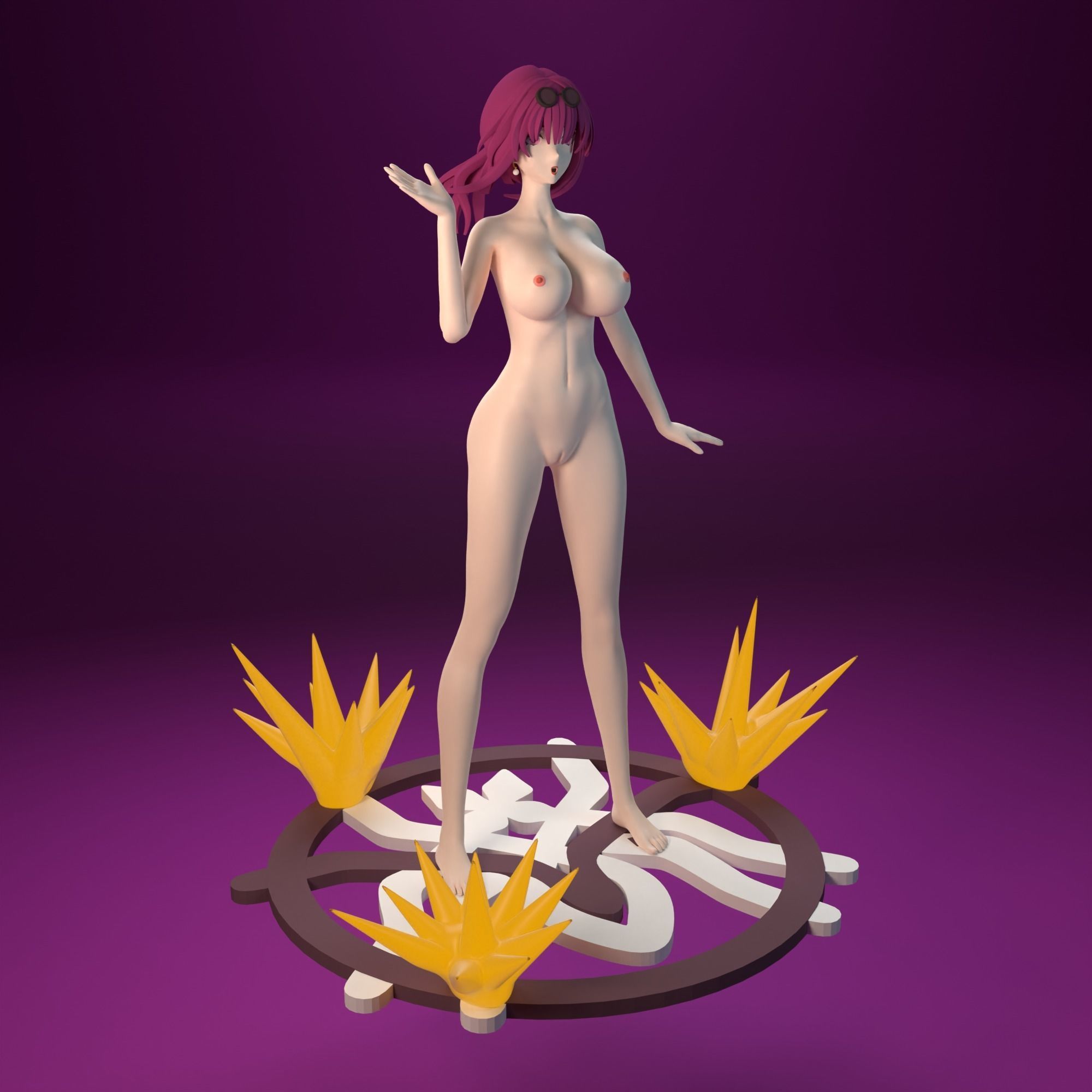 NSFW Kafka from Honaki Star Rail 2 versions 3D print model_12