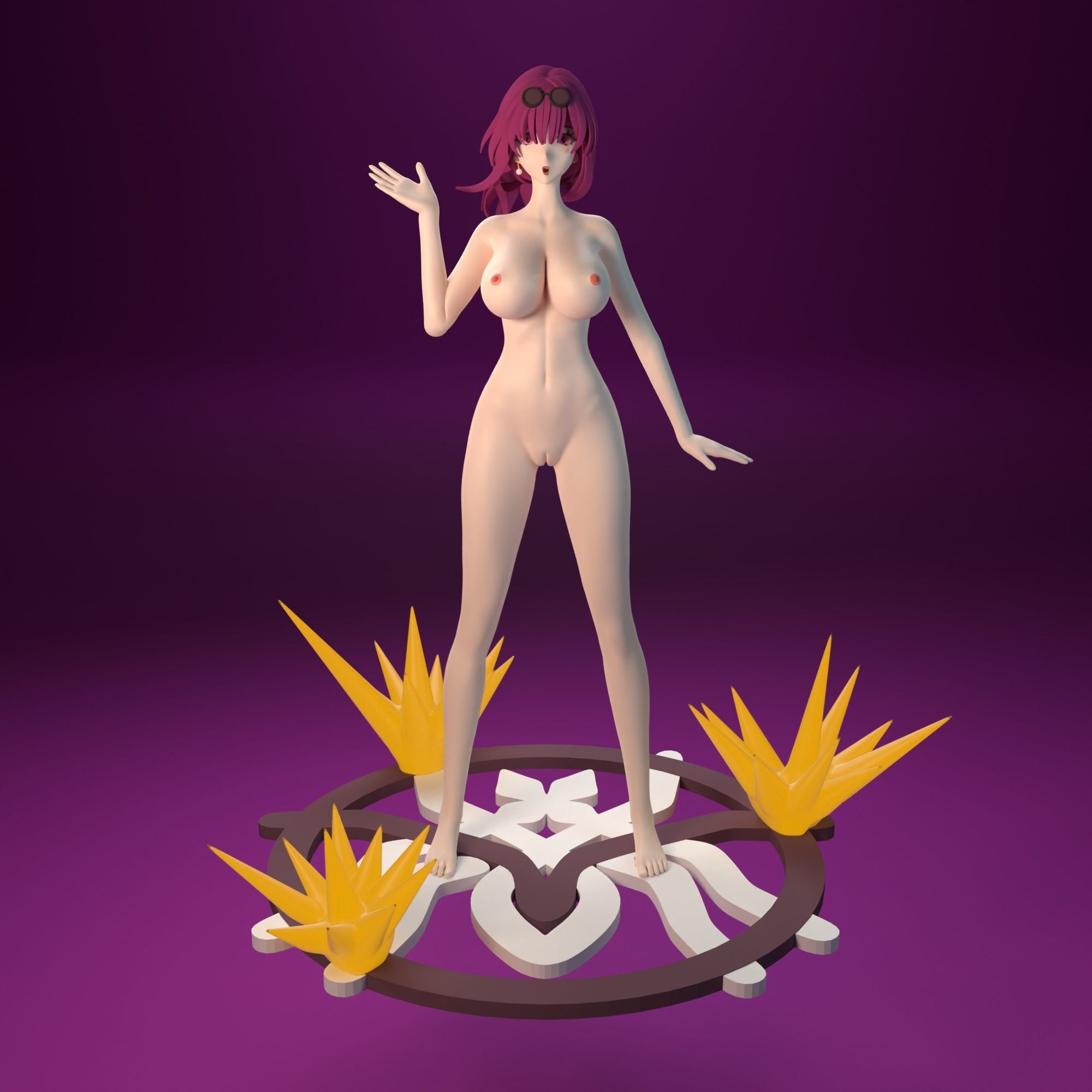 NSFW Kafka from Honaki Star Rail 2 versions 3D print model_2