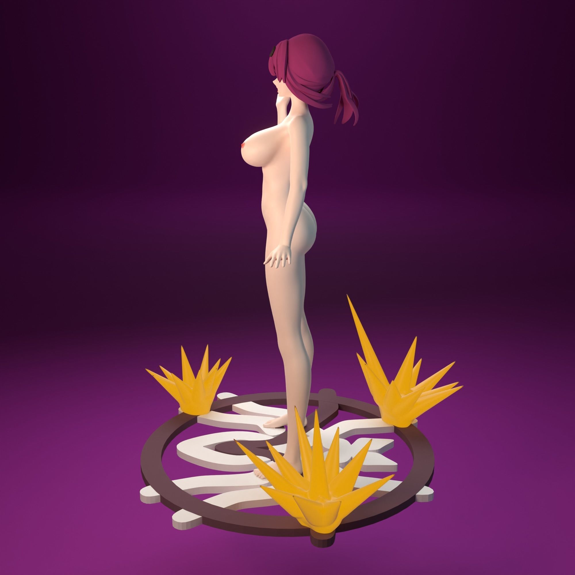 NSFW Kafka from Honaki Star Rail 2 versions 3D print model_6
