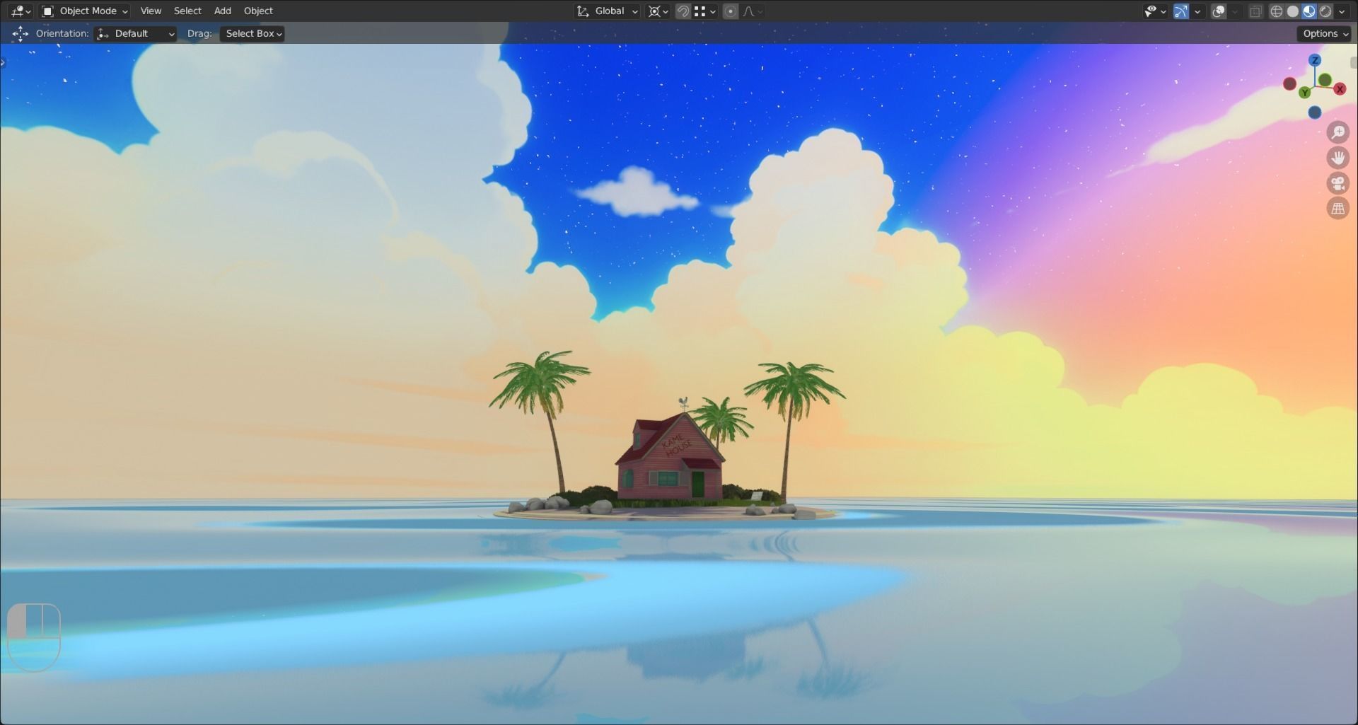 Kame House 3D model_10