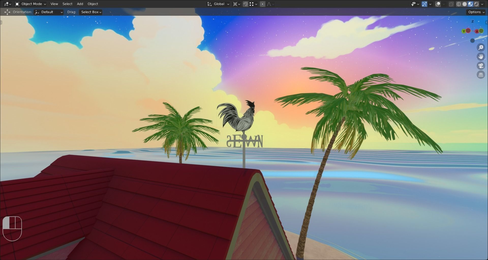 Kame House 3D model_11