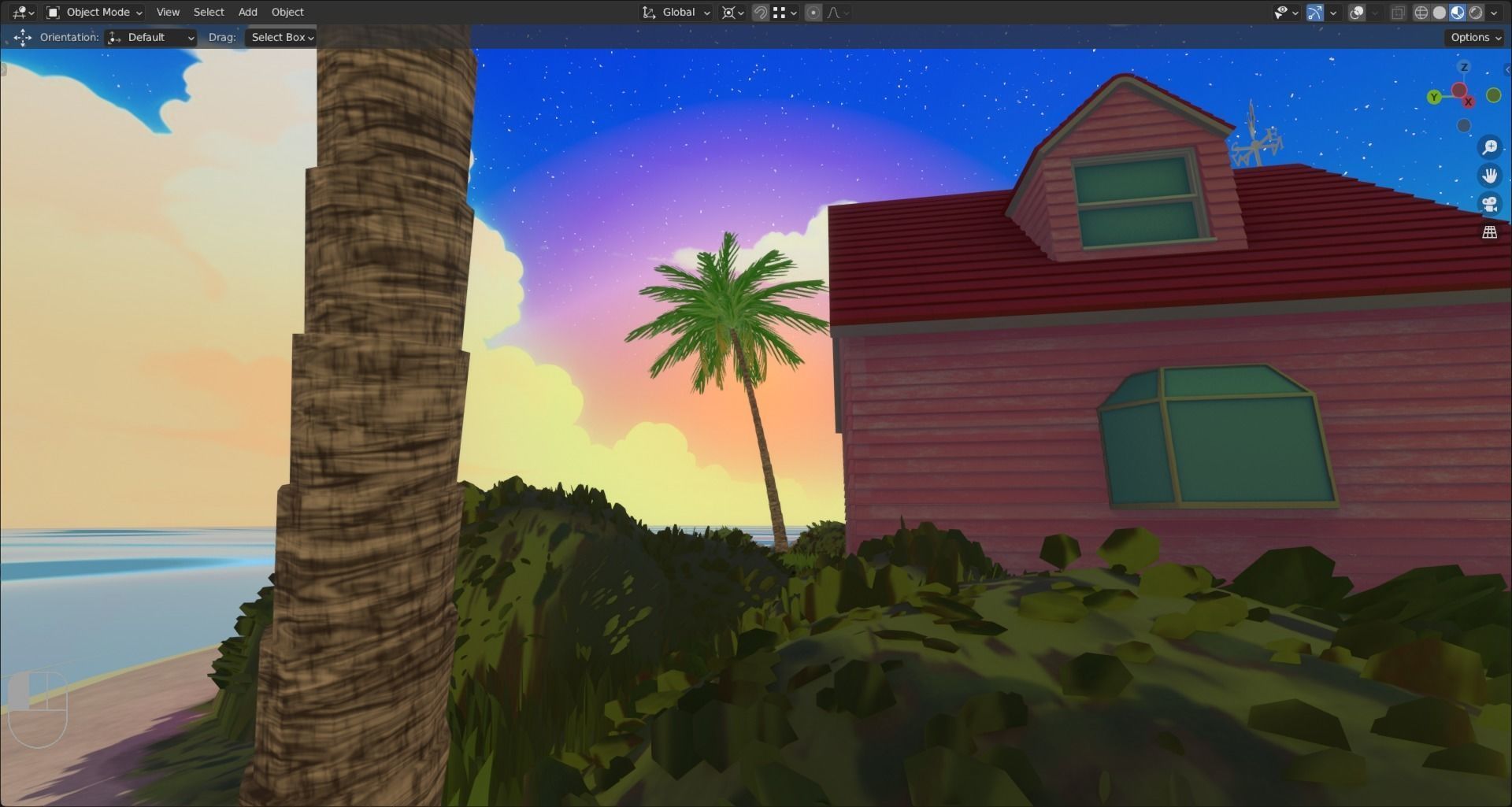 Kame House 3D model_14