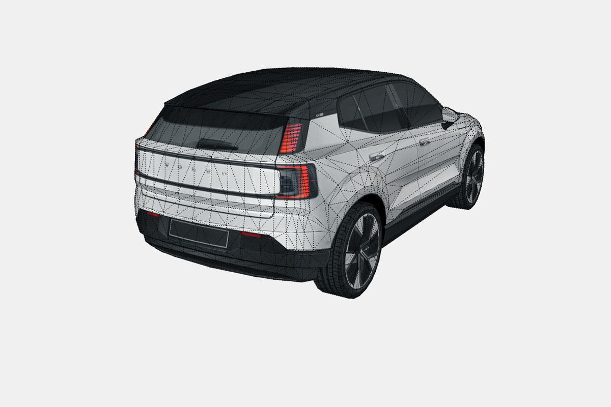 Volvo EX30 2025 Low-poly 3D model_17