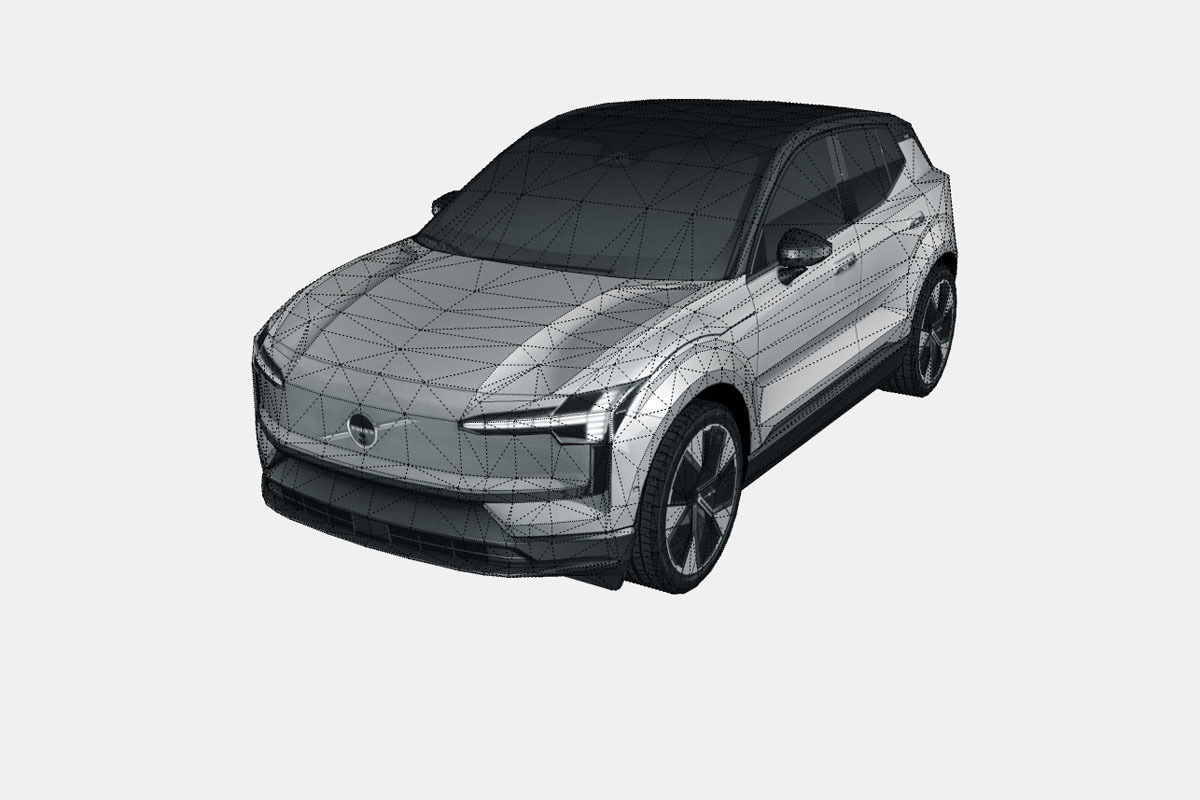 Volvo EX30 2025 Low-poly 3D model_16