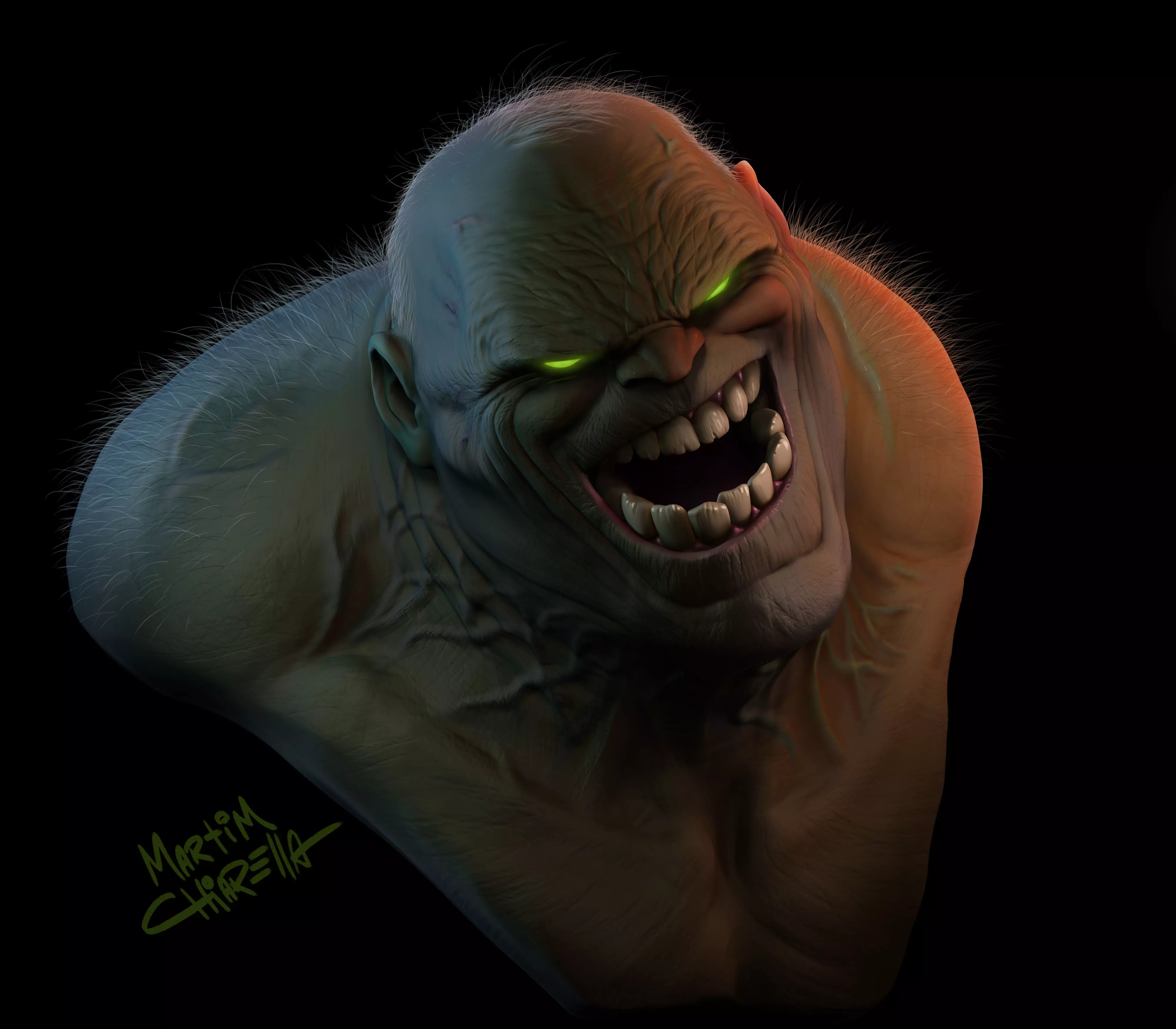 Hulk Bust - from comic Old Man Logan 3D print model_0