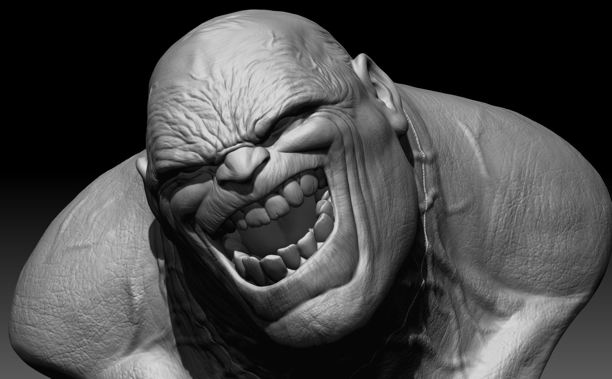 Hulk Bust - from comic Old Man Logan 3D print model_1