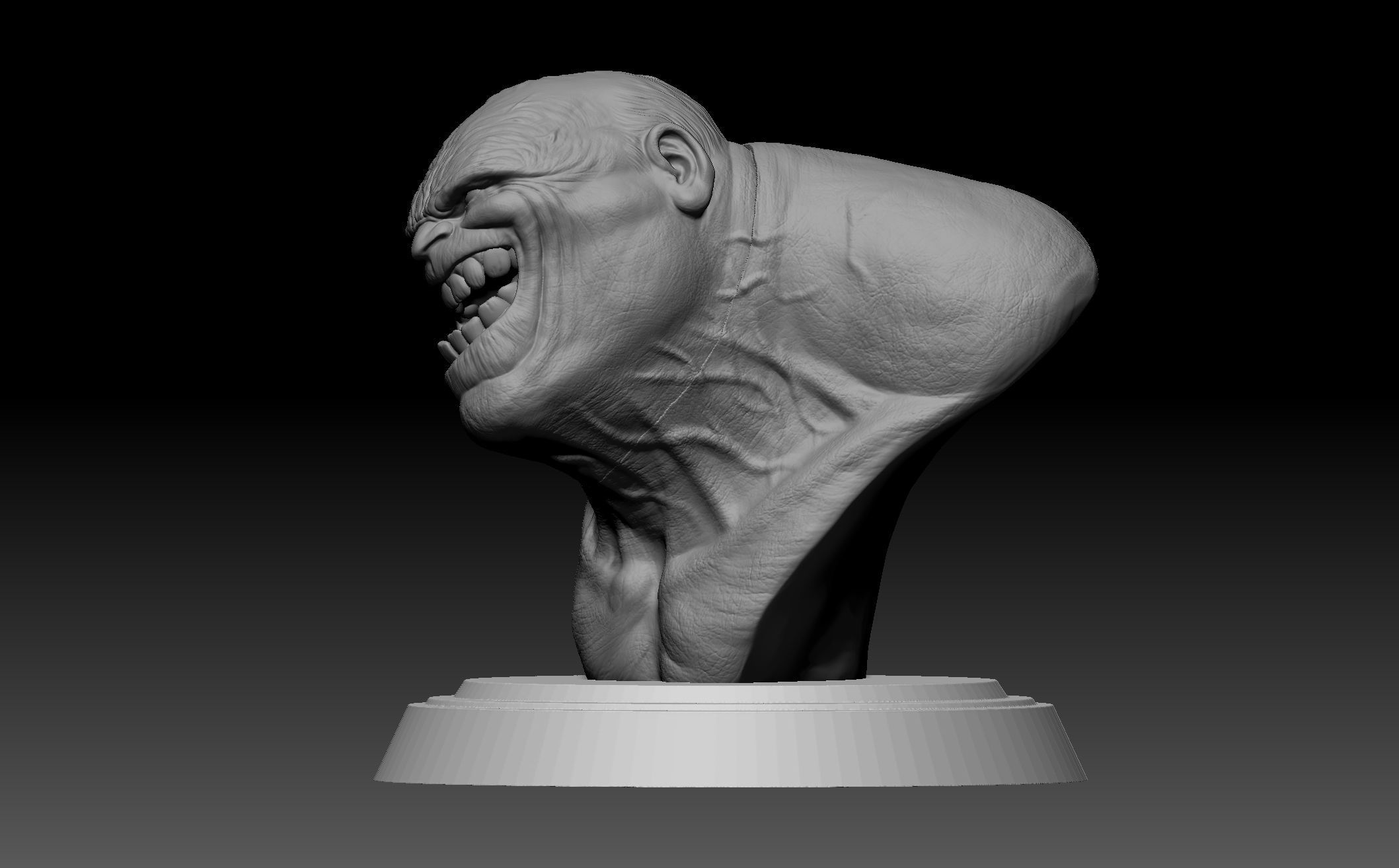 Hulk Bust - from comic Old Man Logan 3D print model_4