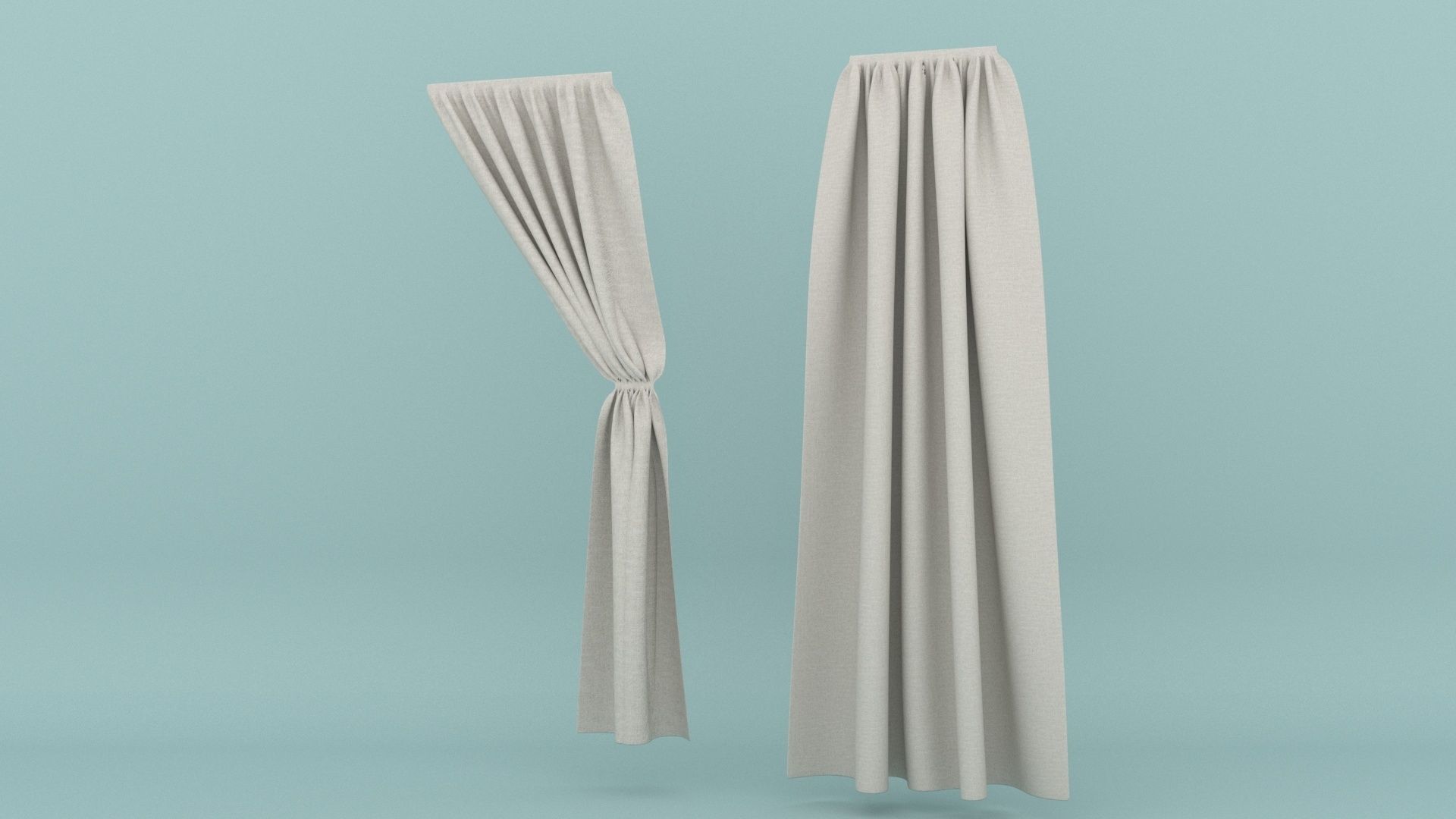 Curtain 3D model_9
