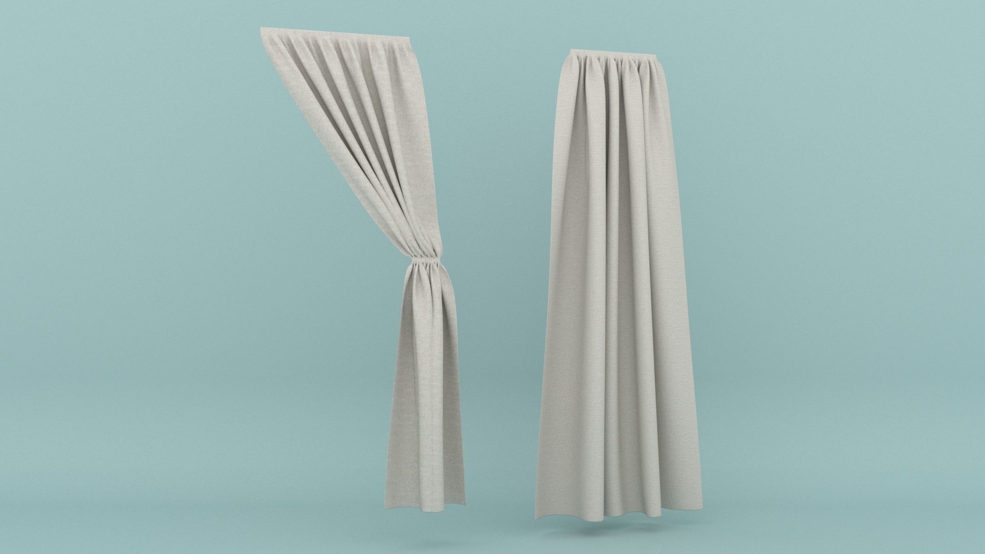 Curtain 3D model_10