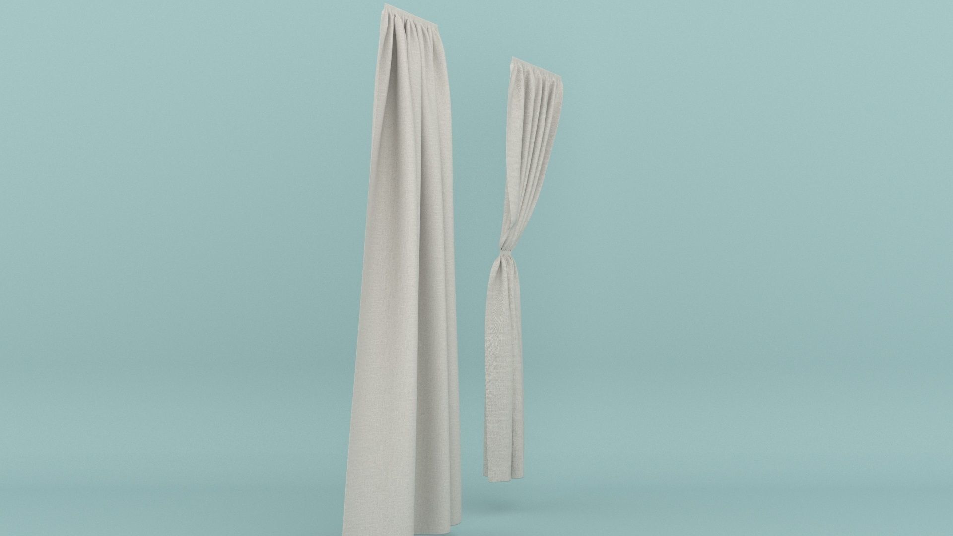 Curtain 3D model_6