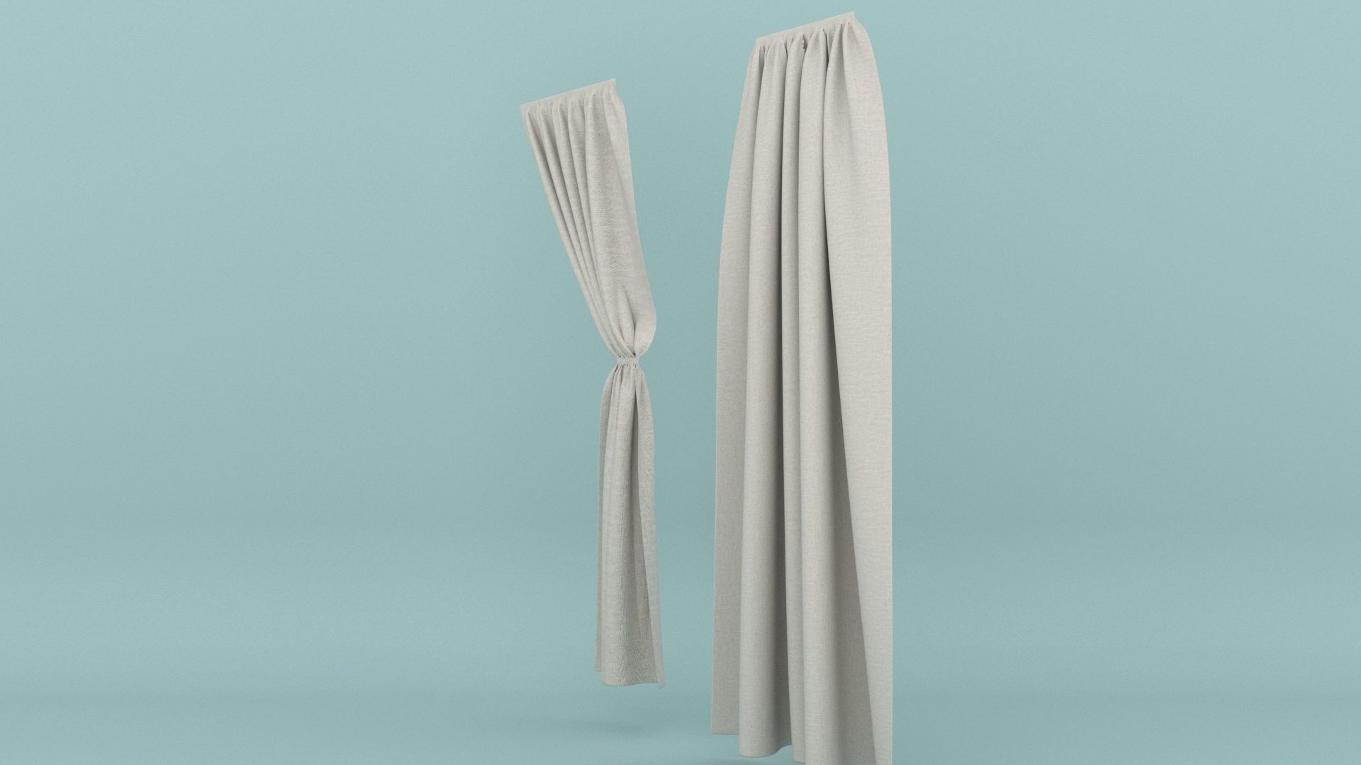 Curtain 3D model_8